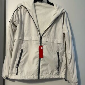 New Balance White Fleece Jacket